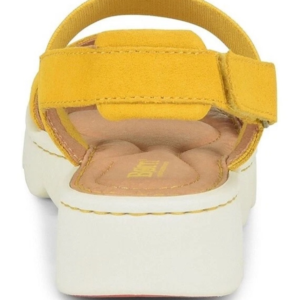 BORN Women's Patriotic Suede Slingback Sandal Yellow - Picture 5 of 12
